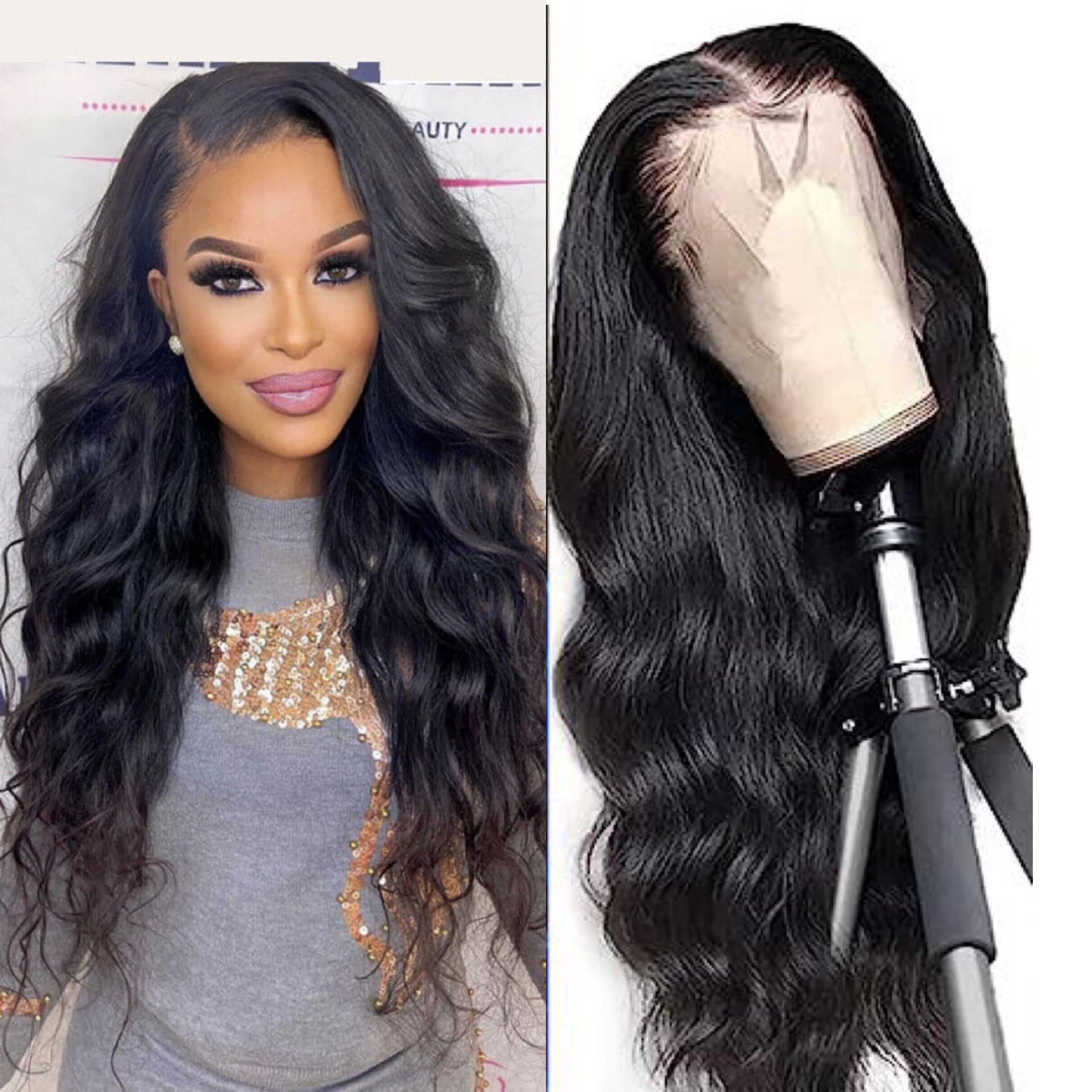Women's Long Curly Hair Big Wave Wigs r Full-head Wig